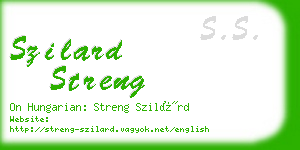 szilard streng business card